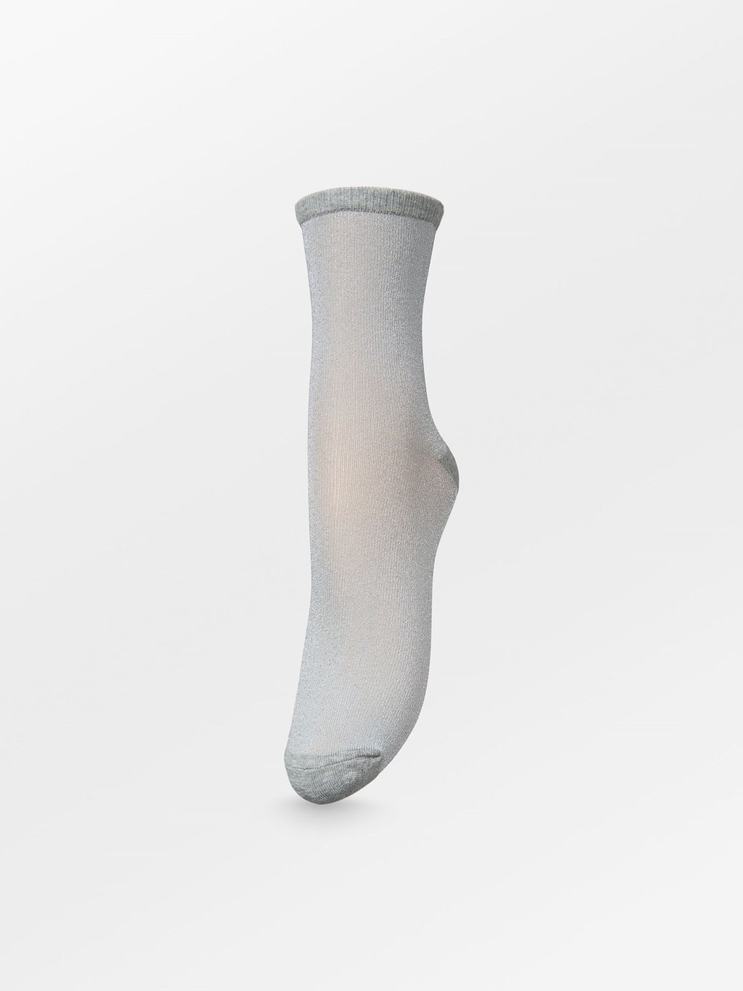 Dina Solid Glittersock - Grey Socks Becksöndergaard.se