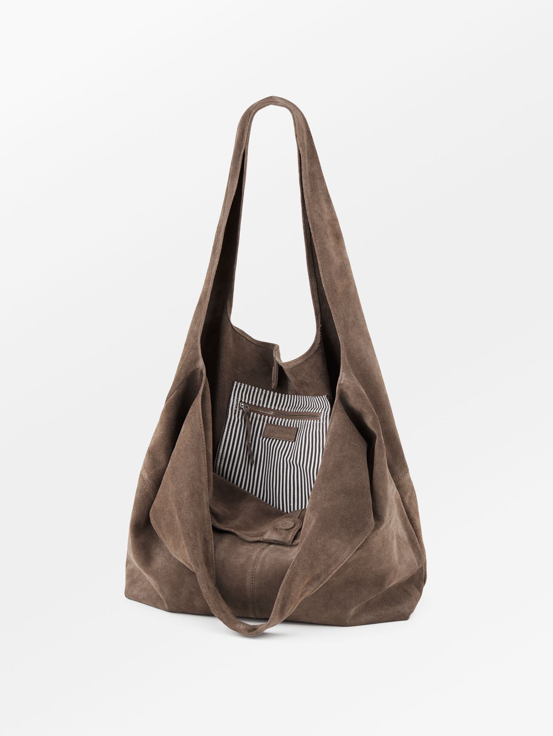 Suede Dalliea Shopper Bag - Light Brown OneSize Becksöndergaard.se