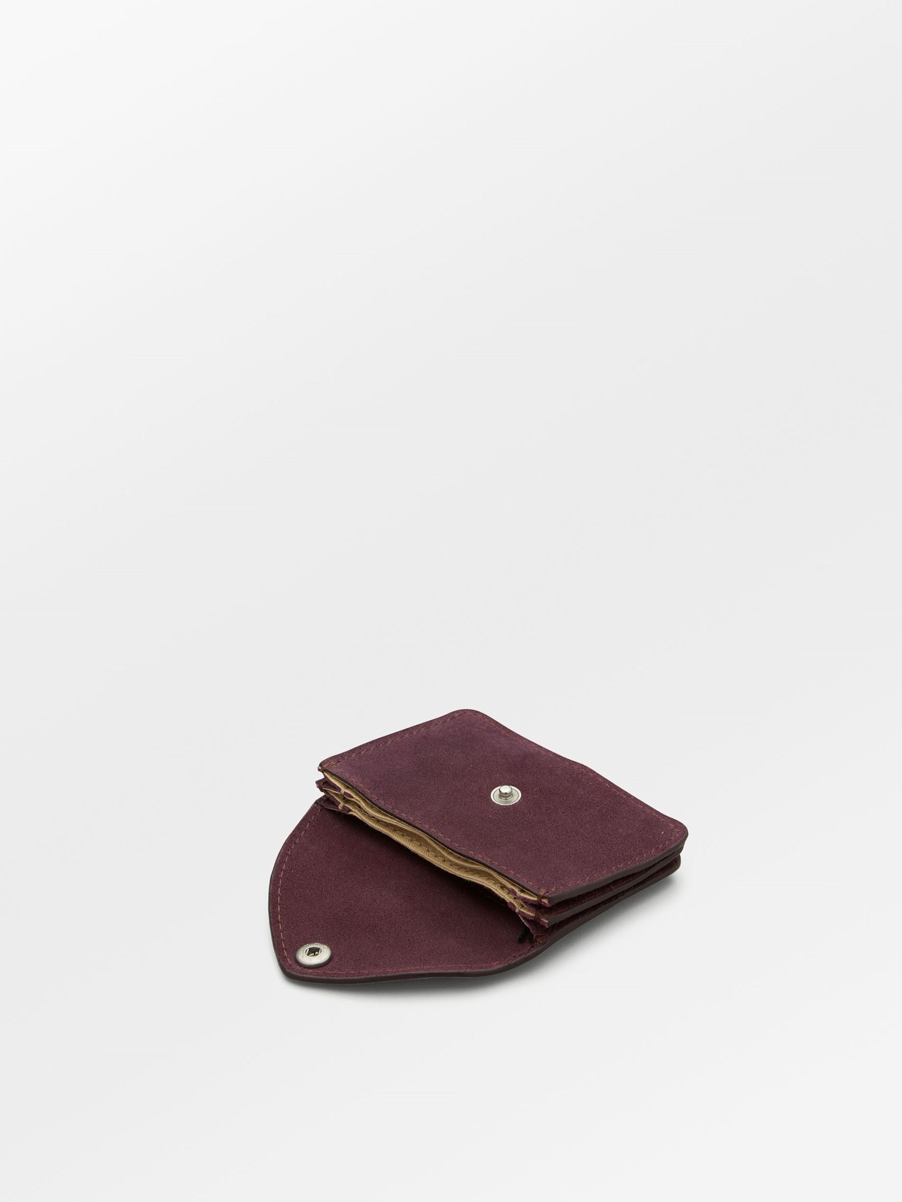 Becksöndergaard, Suede Card Wallet - Fig Red, accessories, accessories, gifts