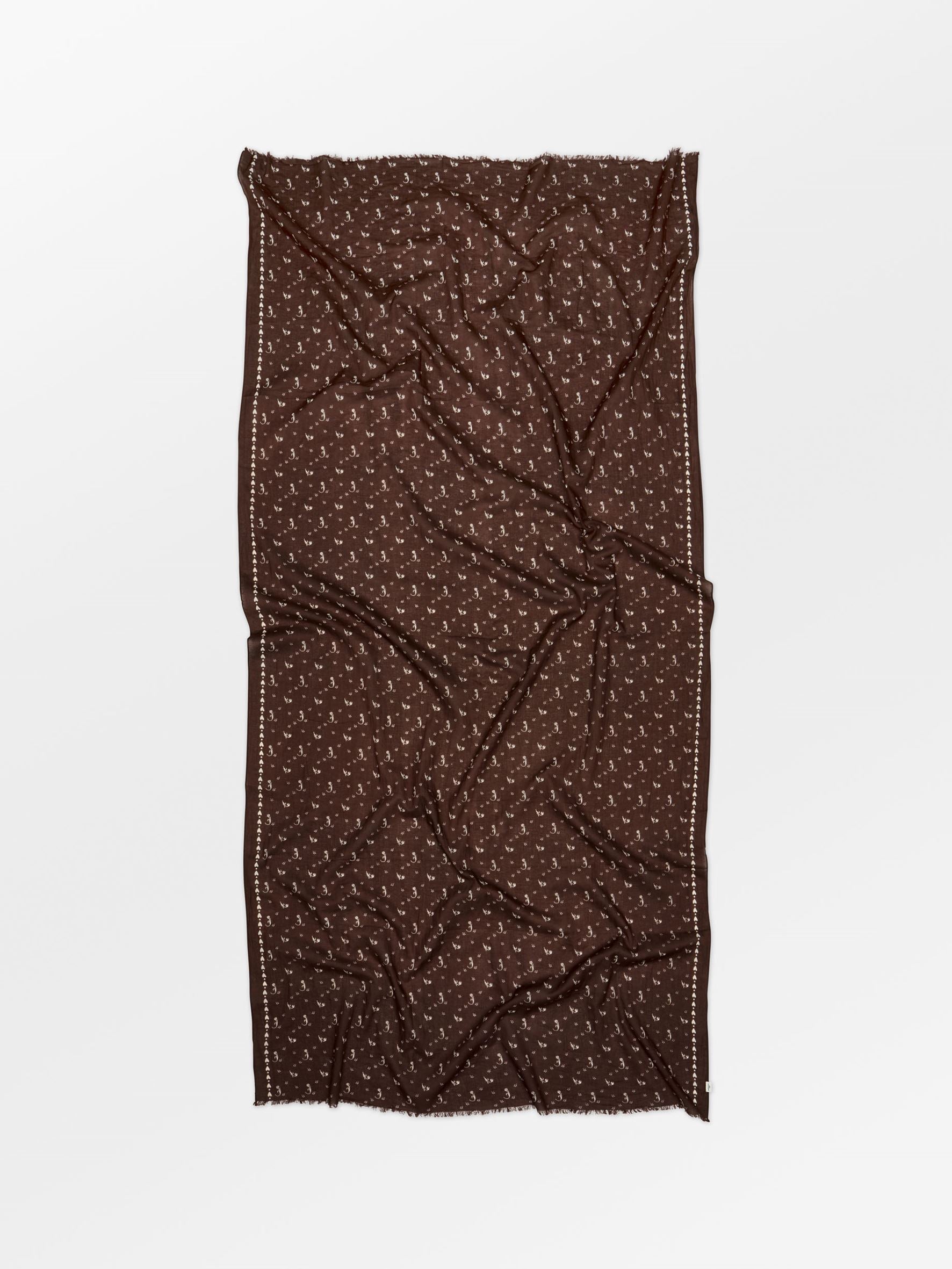 Becksöndergaard, Tulipa Long Cotta Scarf - Hot Fudge Brown, scarves, sale, sale, scarves