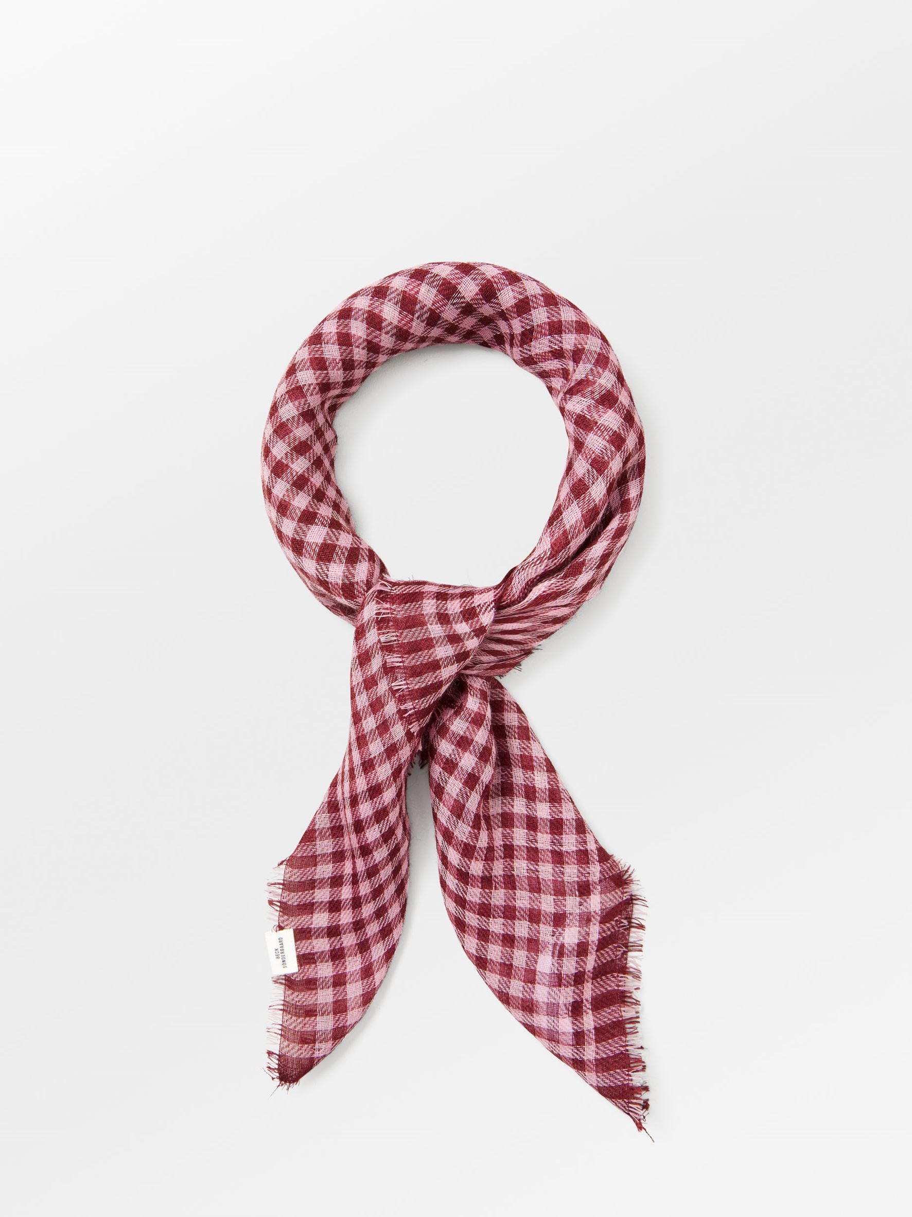 Gingham Wica Scarf OneSize Becksöndergaard.se