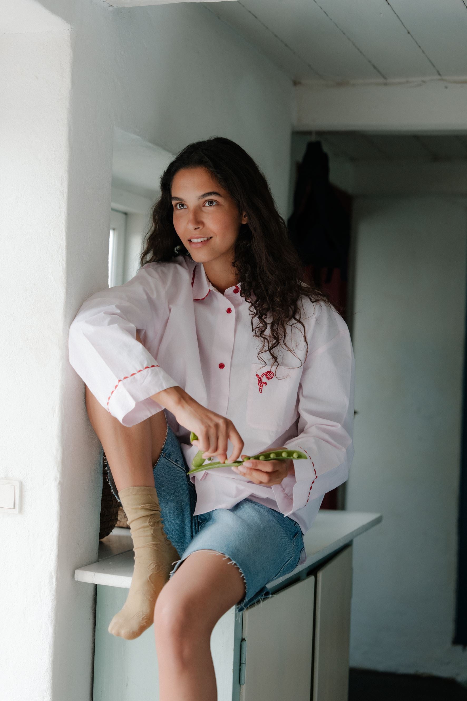 Scallop Pyjamas Shirt Clothing Becksöndergaard.se