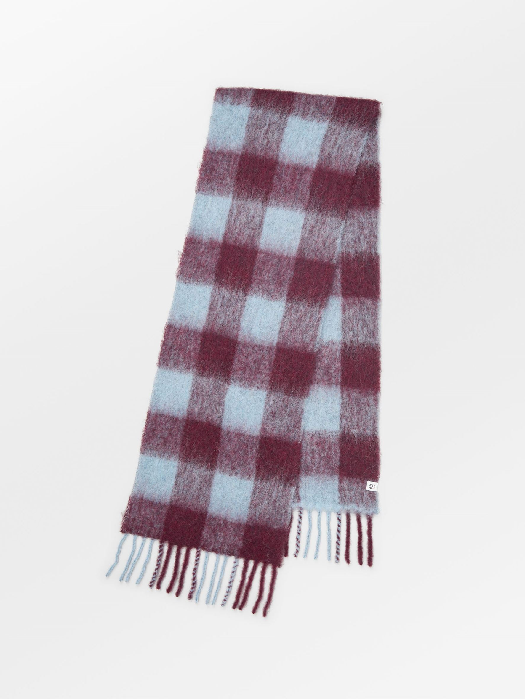 Check Mincho Scarf - Purple  OneSize Becksöndergaard.se