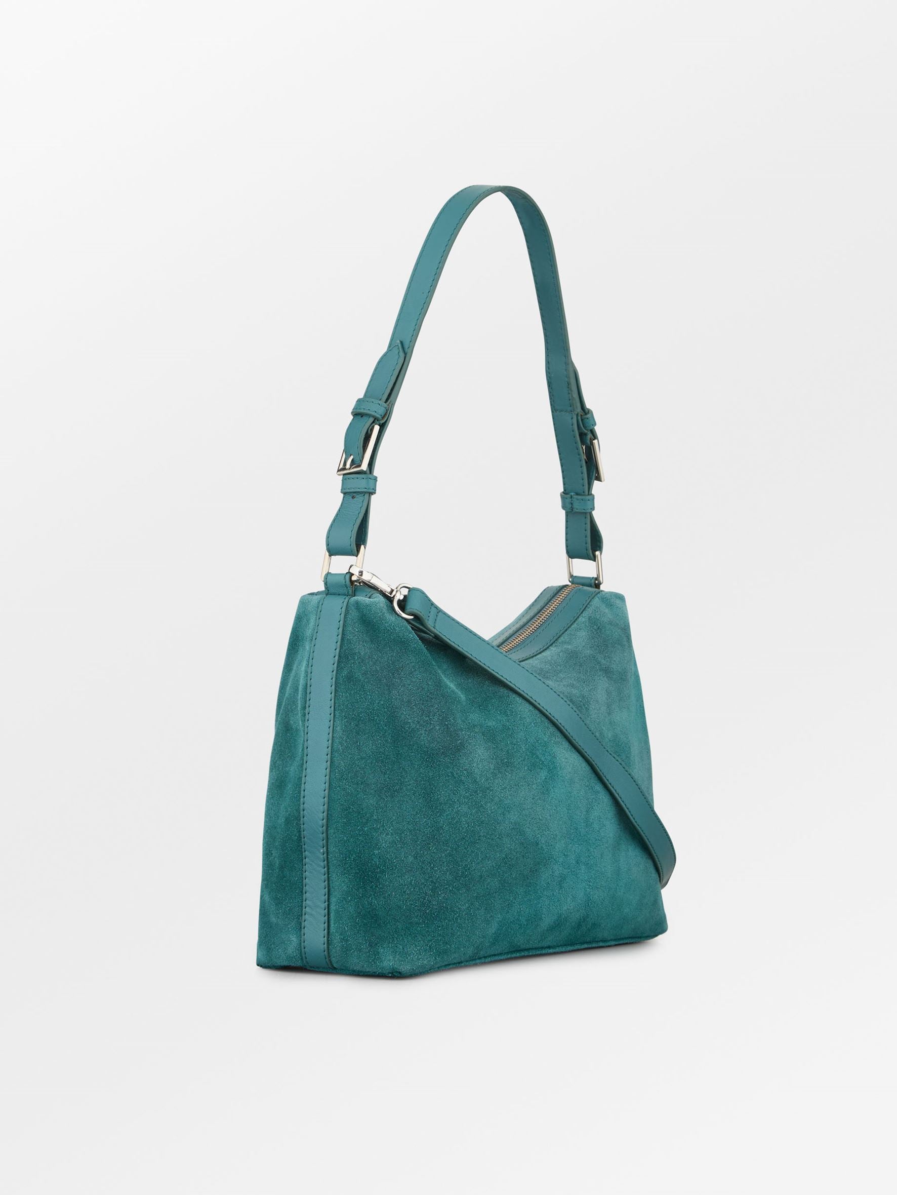 Becksöndergaard, Suede Ginni Medi Bag - Mediteal Green, bags, bags, bags, bags