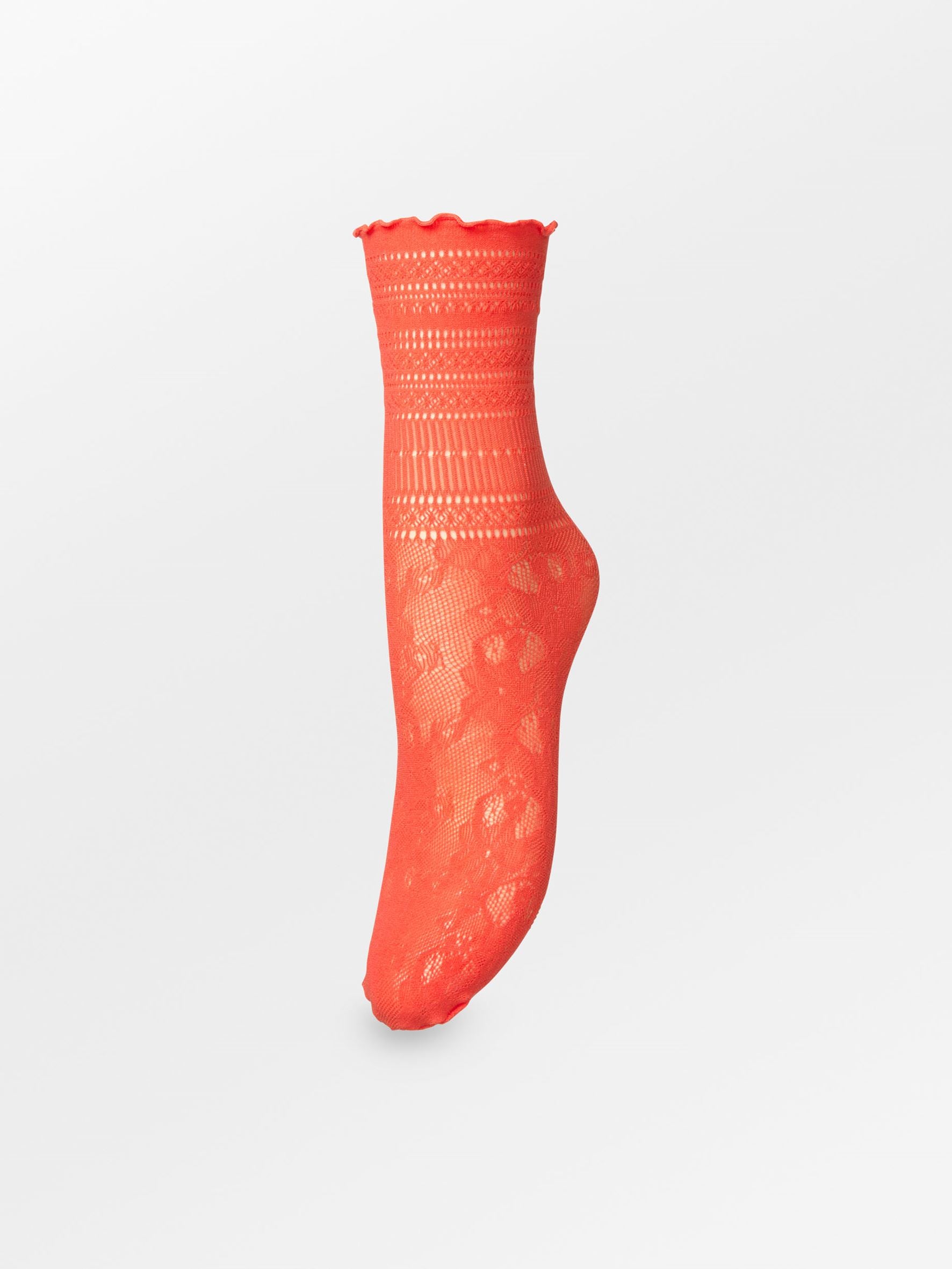 Becksöndergaard, Bloom Lace Sock - Grenadine Red, socks, sale, sale, socks