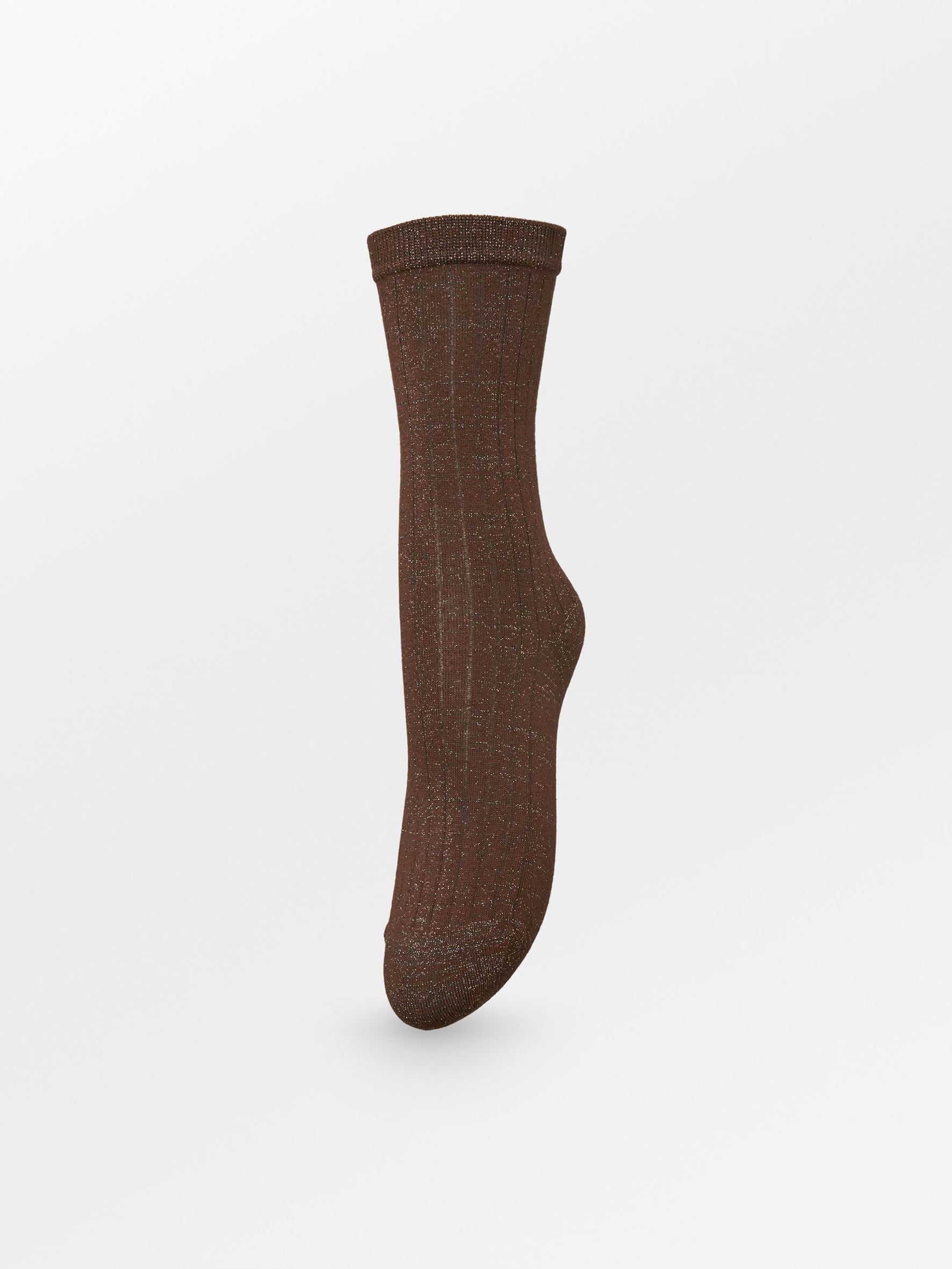 Rib Glitter Sock Socks Becksöndergaard.se
