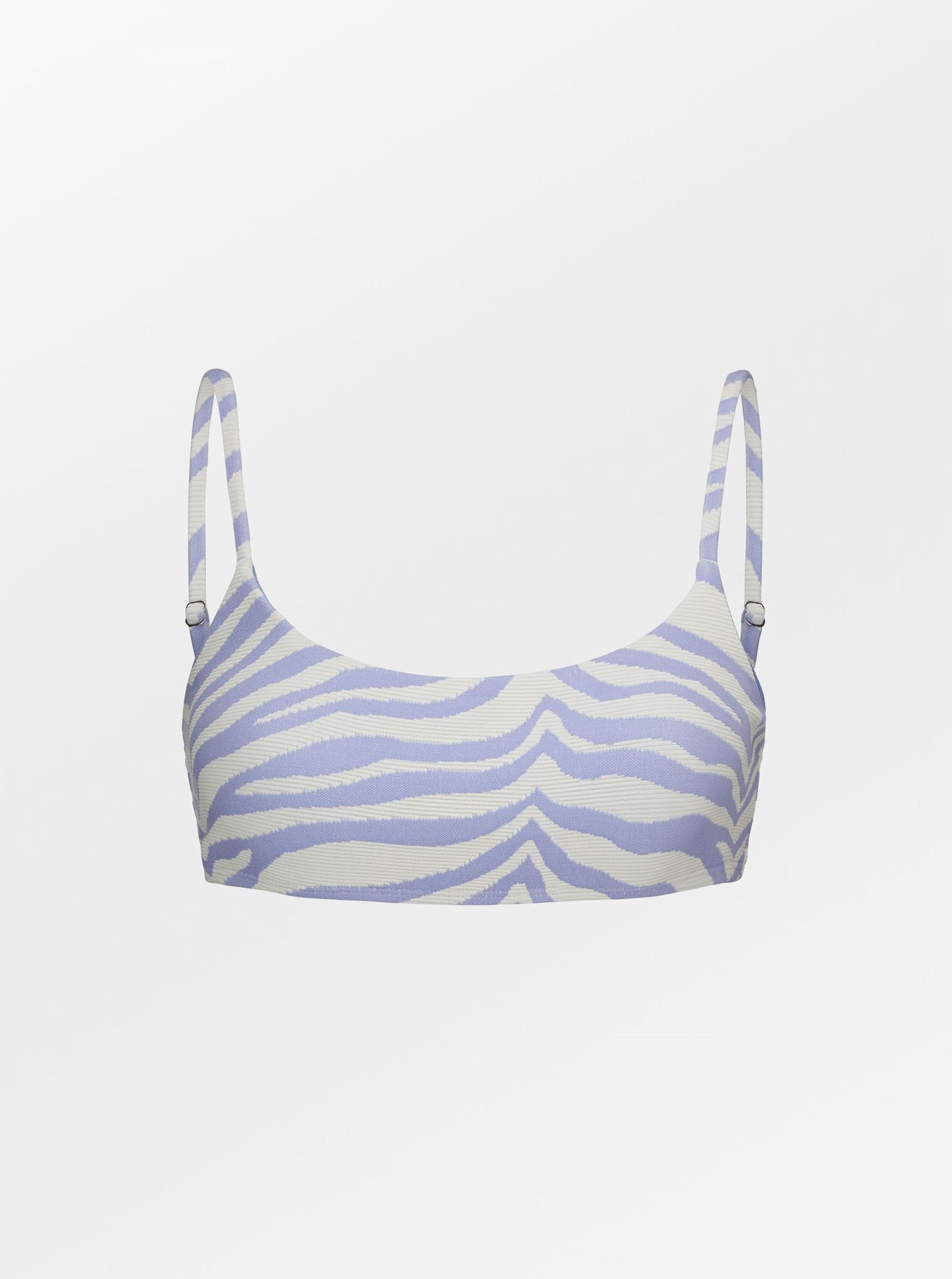 Becksöndergaard, Zecora Ezra Bikini Top - Easter Blue, struct - slet produkter
