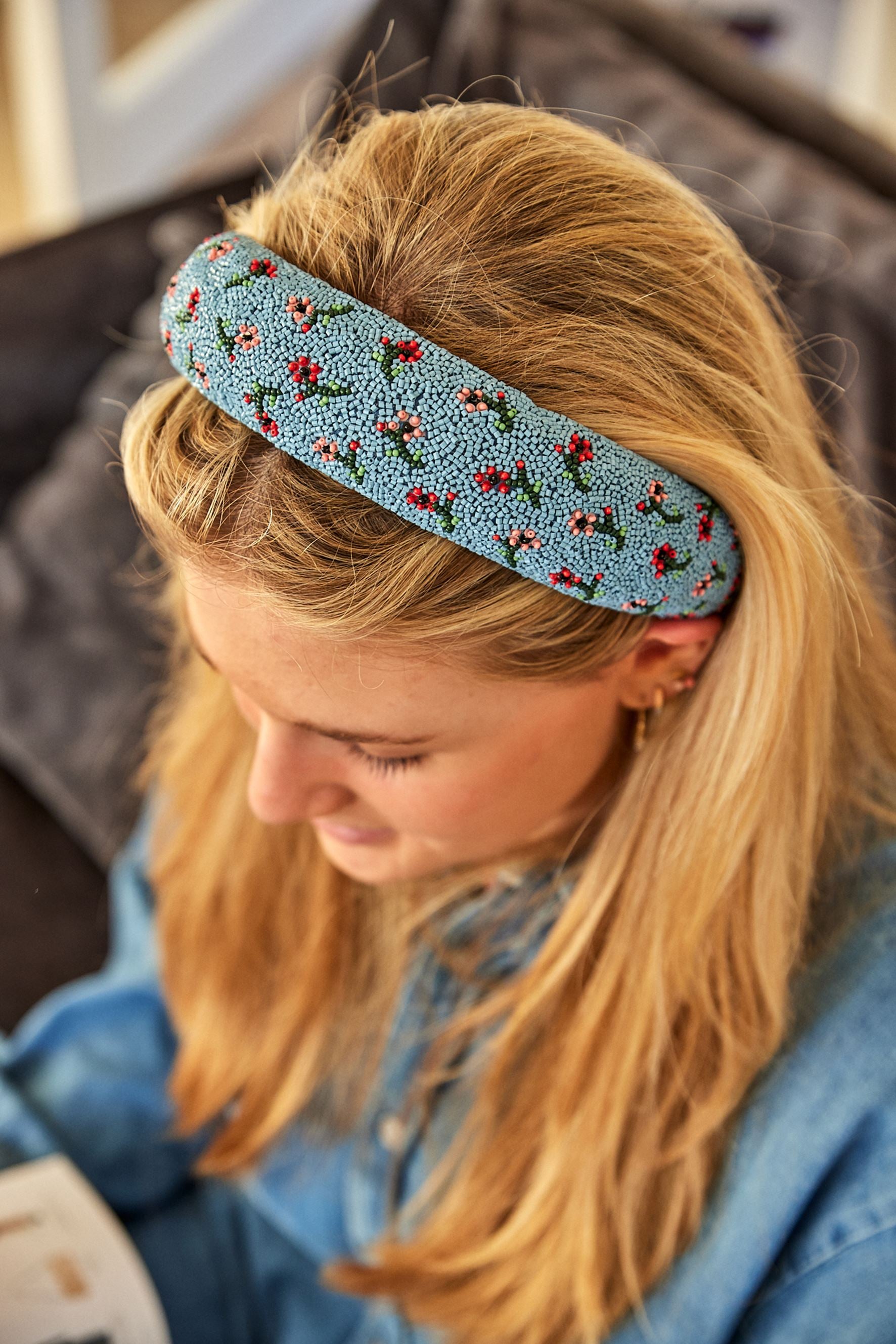 Celestes Beaded Hairbrace  OneSize Becksöndergaard.se
