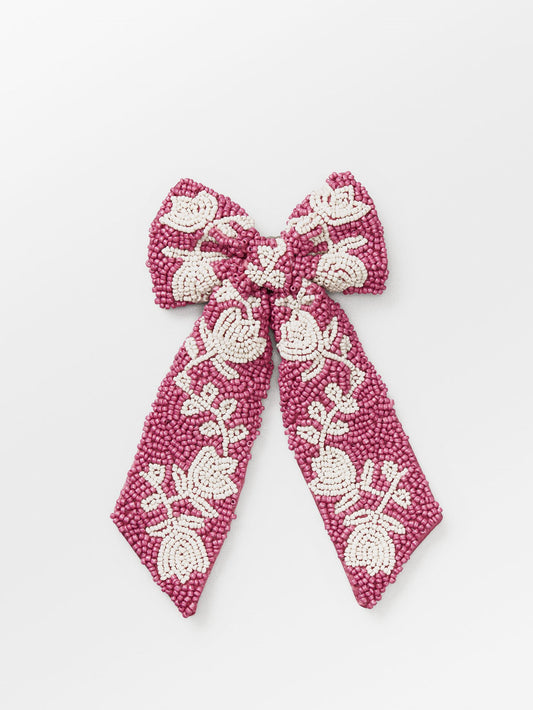 Dotted Flora Beaded Bow Clip OneSize Becksöndergaard.se