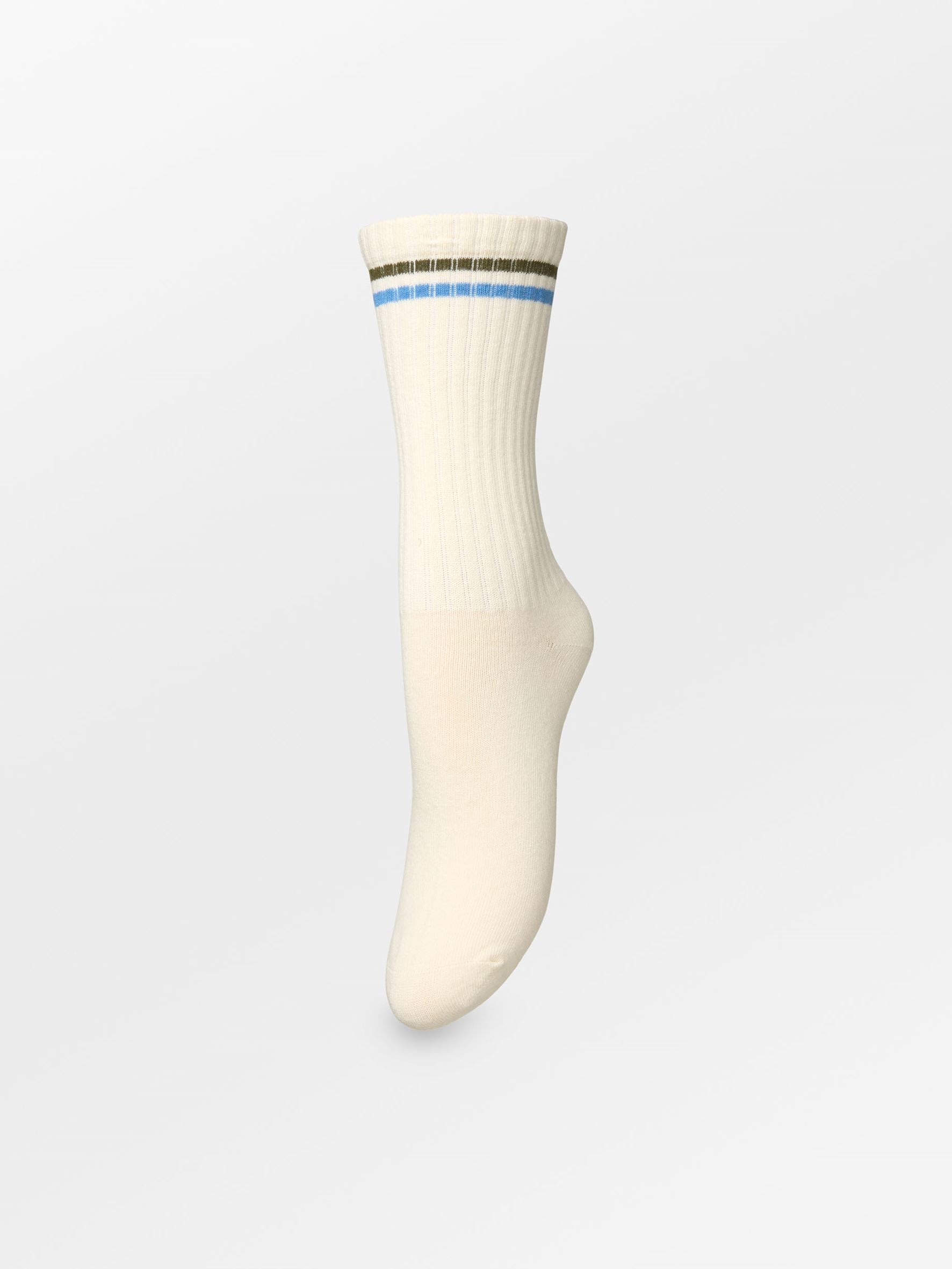 Becksöndergaard, Stripea Cotta Sock - Birch White, socks, sale, sale, socks, socks