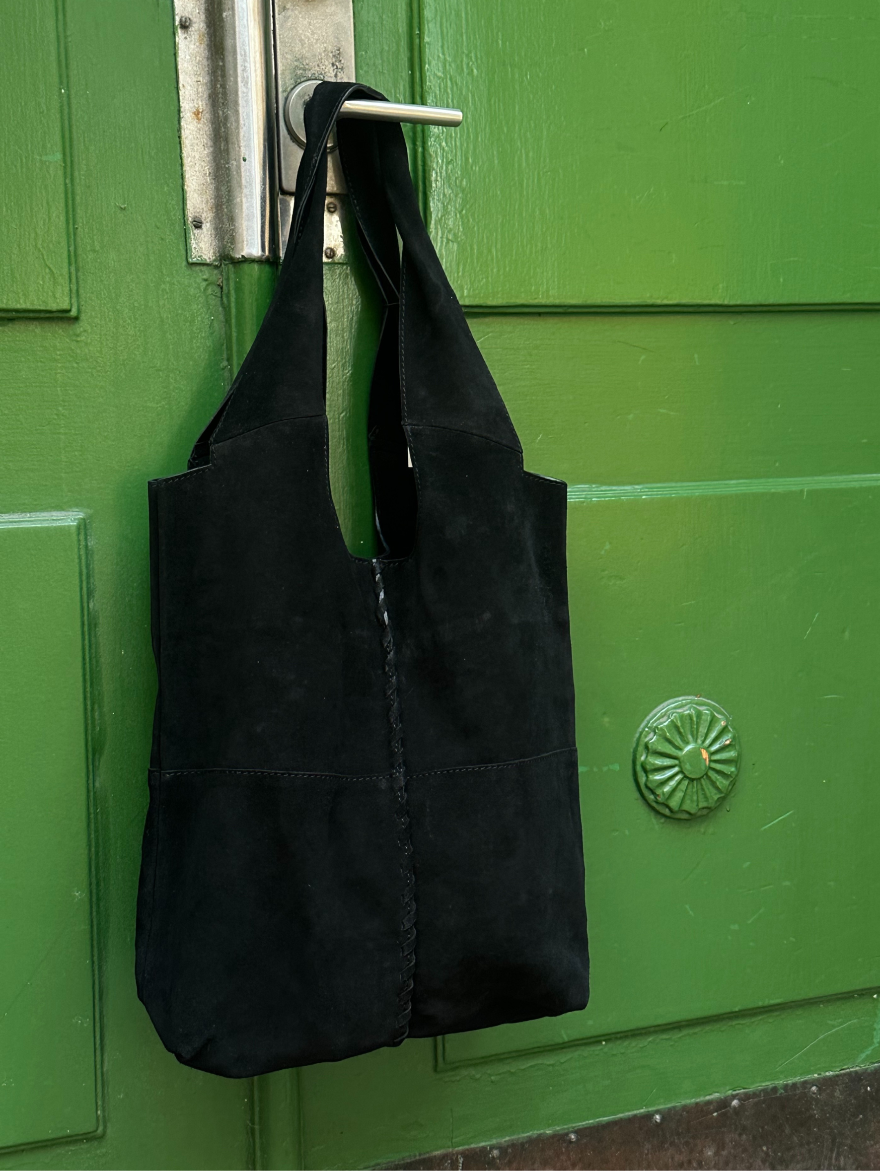 Becksöndergaard, Suede Demi Bag - Black, bags, bags, bags, bags