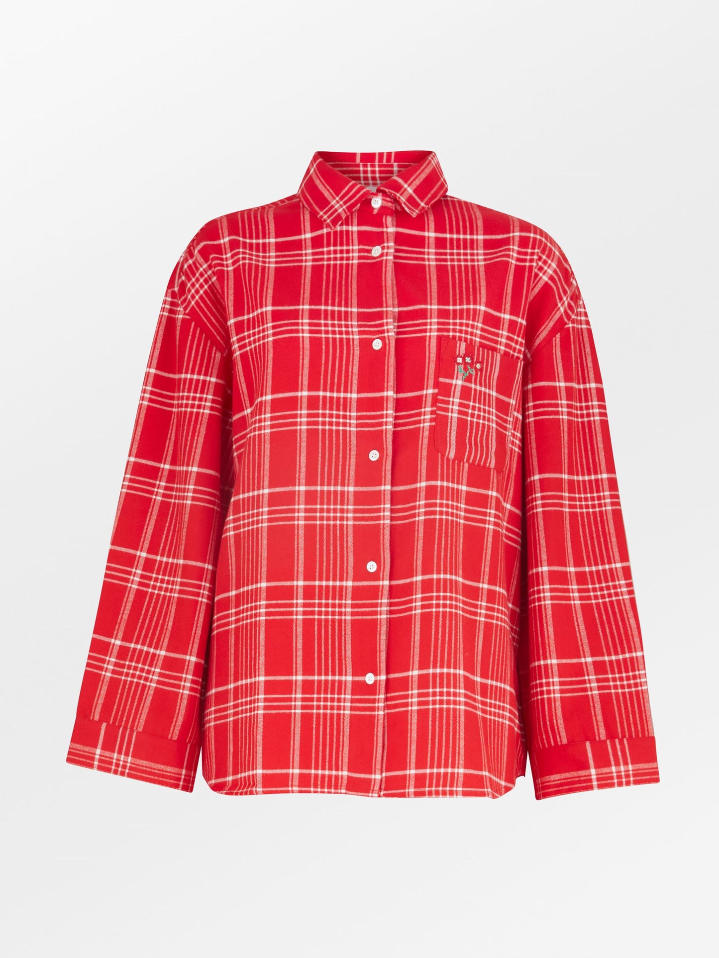Flannel Grid Pyjamas Shirt Clothing Becksöndergaard.se