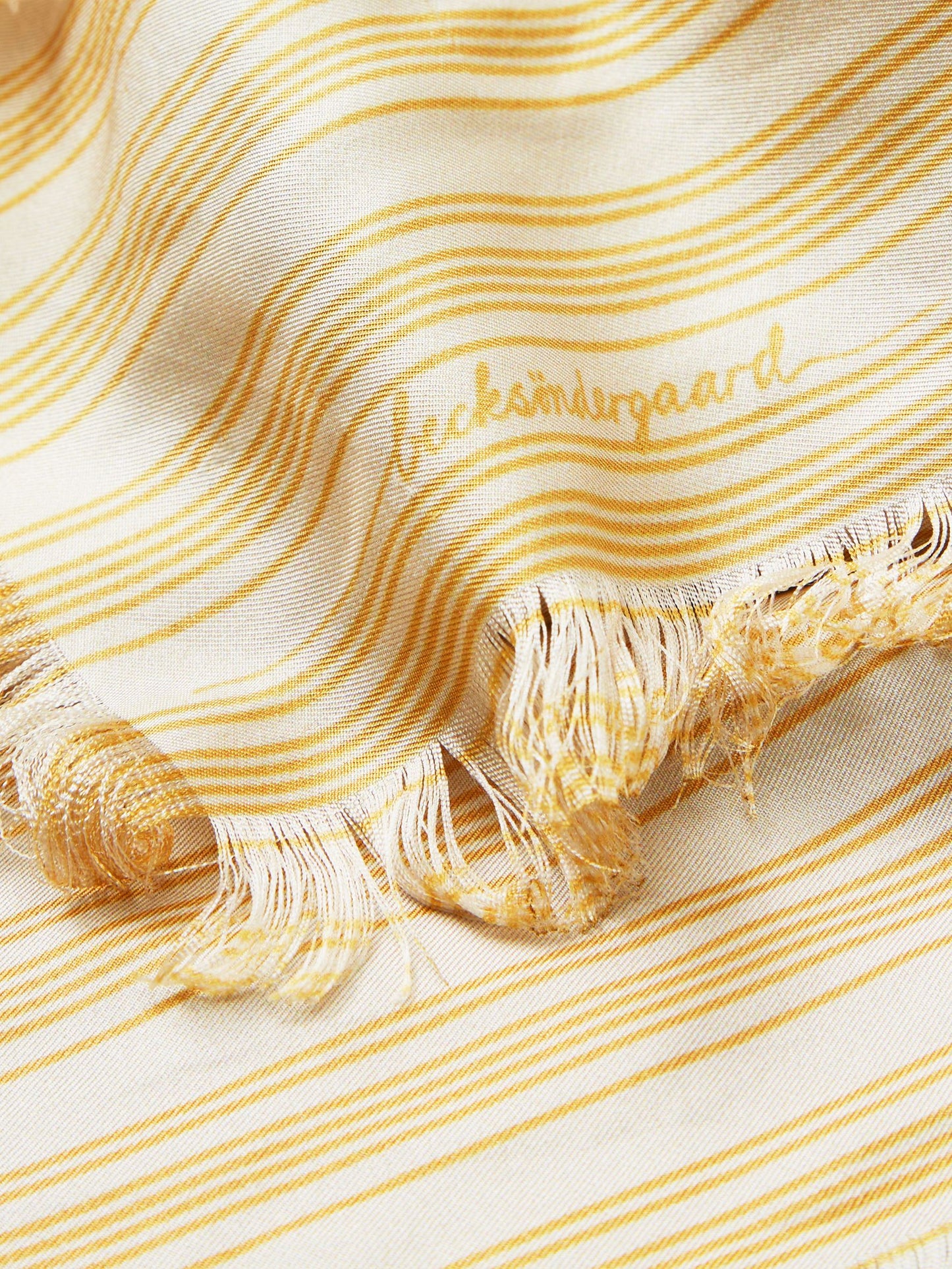 Strifilia Yellow Sia Scarf OneSize Becksöndergaard.se