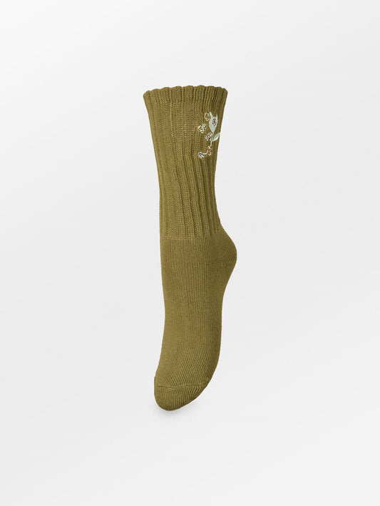 Becksöndergaard, Rosy Cotta Sock - Woodbine Green, socks, archive, archive, sale, sale, socks, socks, black week, black week, socks