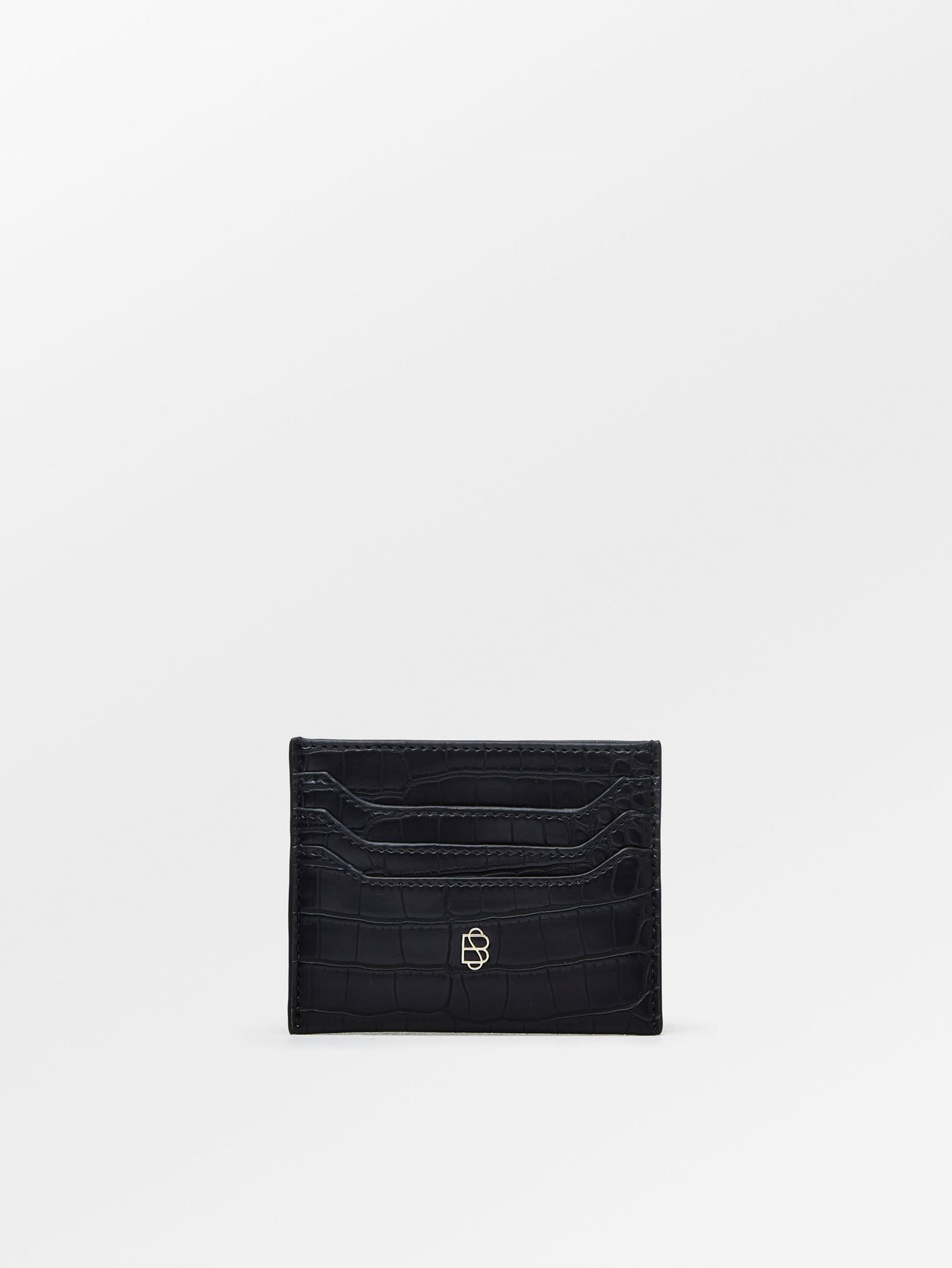 Solid Card Holder - Black OneSize Becksöndergaard.se
