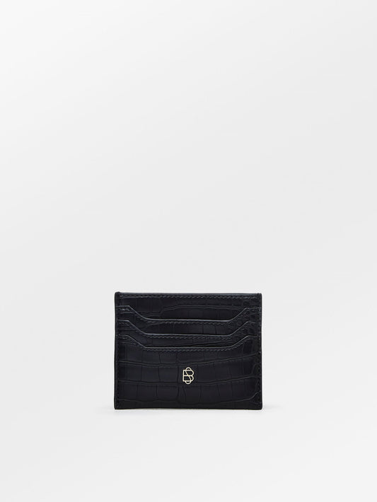 Solid Card Holder - Black OneSize Becksöndergaard.se
