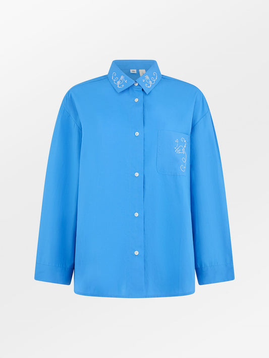 Becksöndergaard, Anglaisia Pyjamas Shirt - Regatta Blue, homewear, homewear