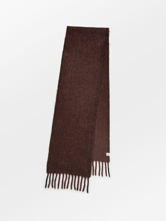 Solid Yuta Scarf - Brown OneSize Becksöndergaard.se