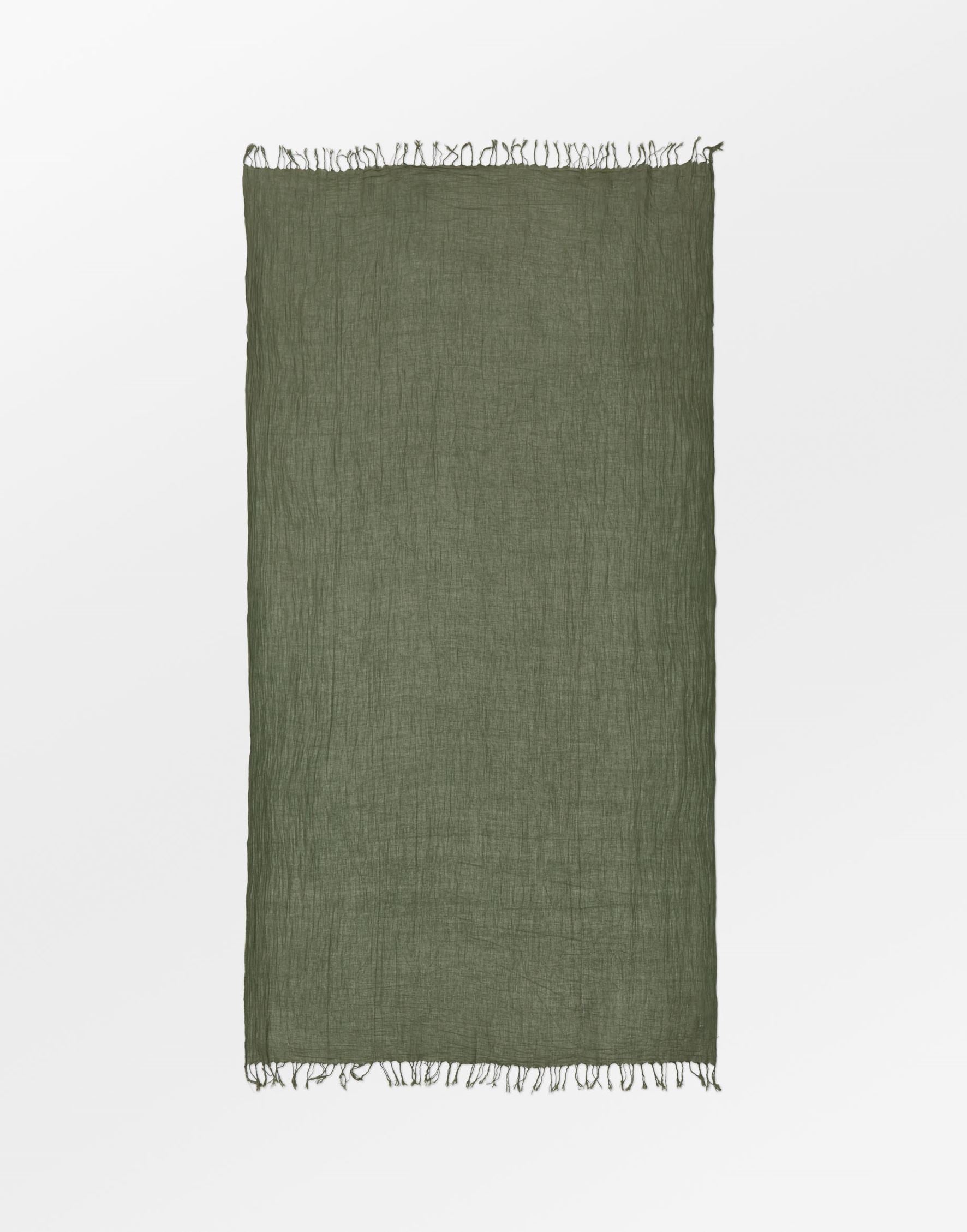 Solid Ilona Scarf - Green OneSize Becksöndergaard.se