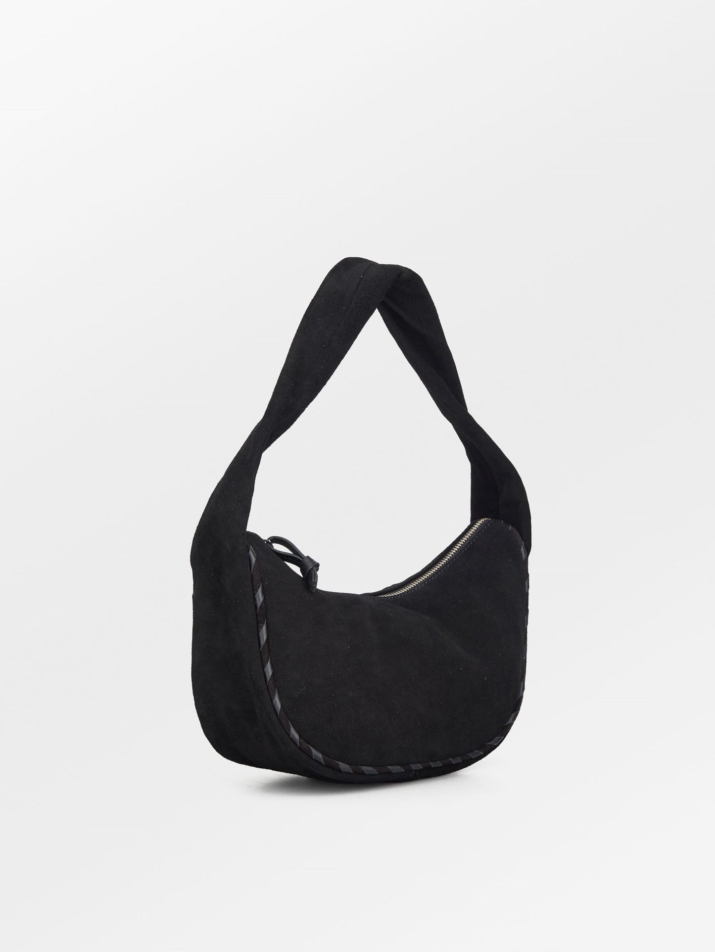 Suede Veg Talia Bag - Black OneSize Becksöndergaard.se