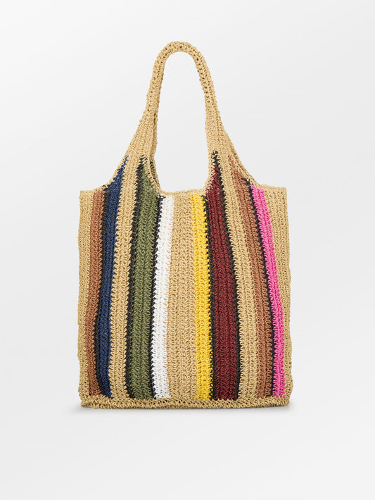 Striped Wafted Carolina Bag OneSize Becksöndergaard.se