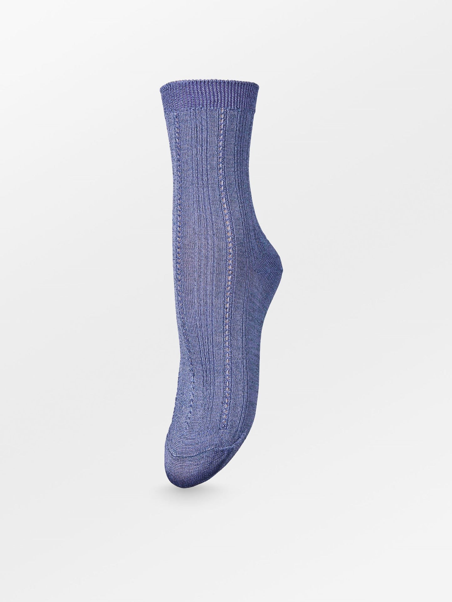 Glitter Drake Sock - Bleached Denim Blue Socks Becksöndergaard.se