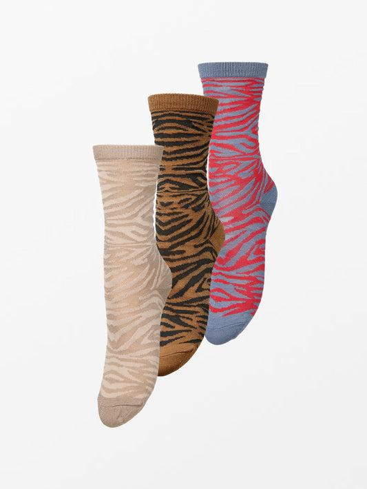 Tigarea Glitter Sock 3 Pack Socks Becksöndergaard.se