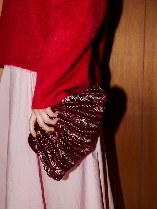 Ribbonia Velvet Bonita Bag OneSize Becksöndergaard.se