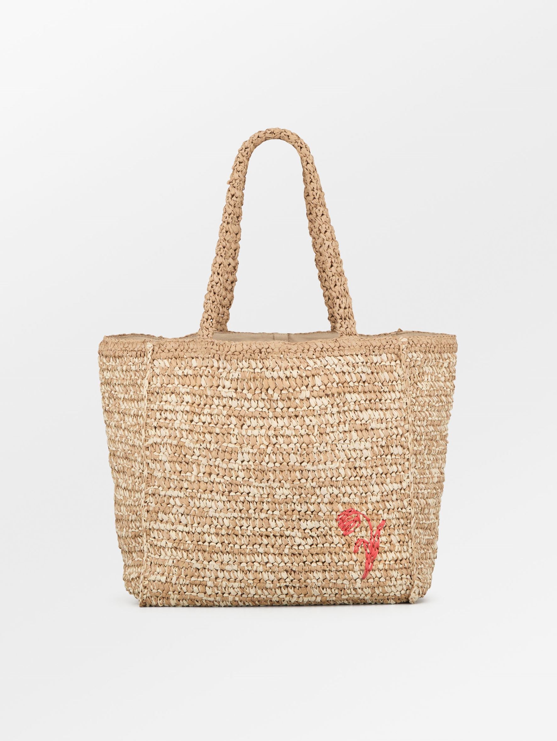 Paper Straw Tota Bag OneSize Becksöndergaard.se