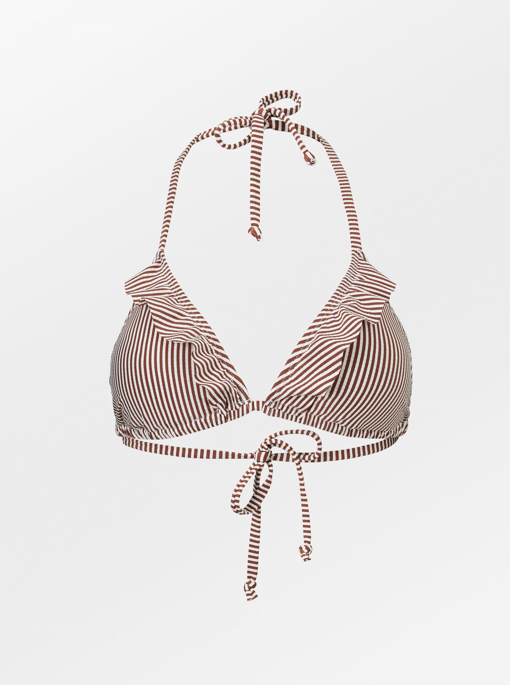 Striba Bel Frill Bikini Top - Sorrel Brown Clothing Becksöndergaard.se