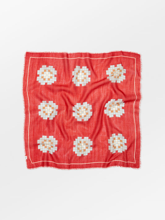Becksöndergaard, Floratile Siw Scarf - Rooibos Orange, scarves, scarves, scarves, winter accessories
