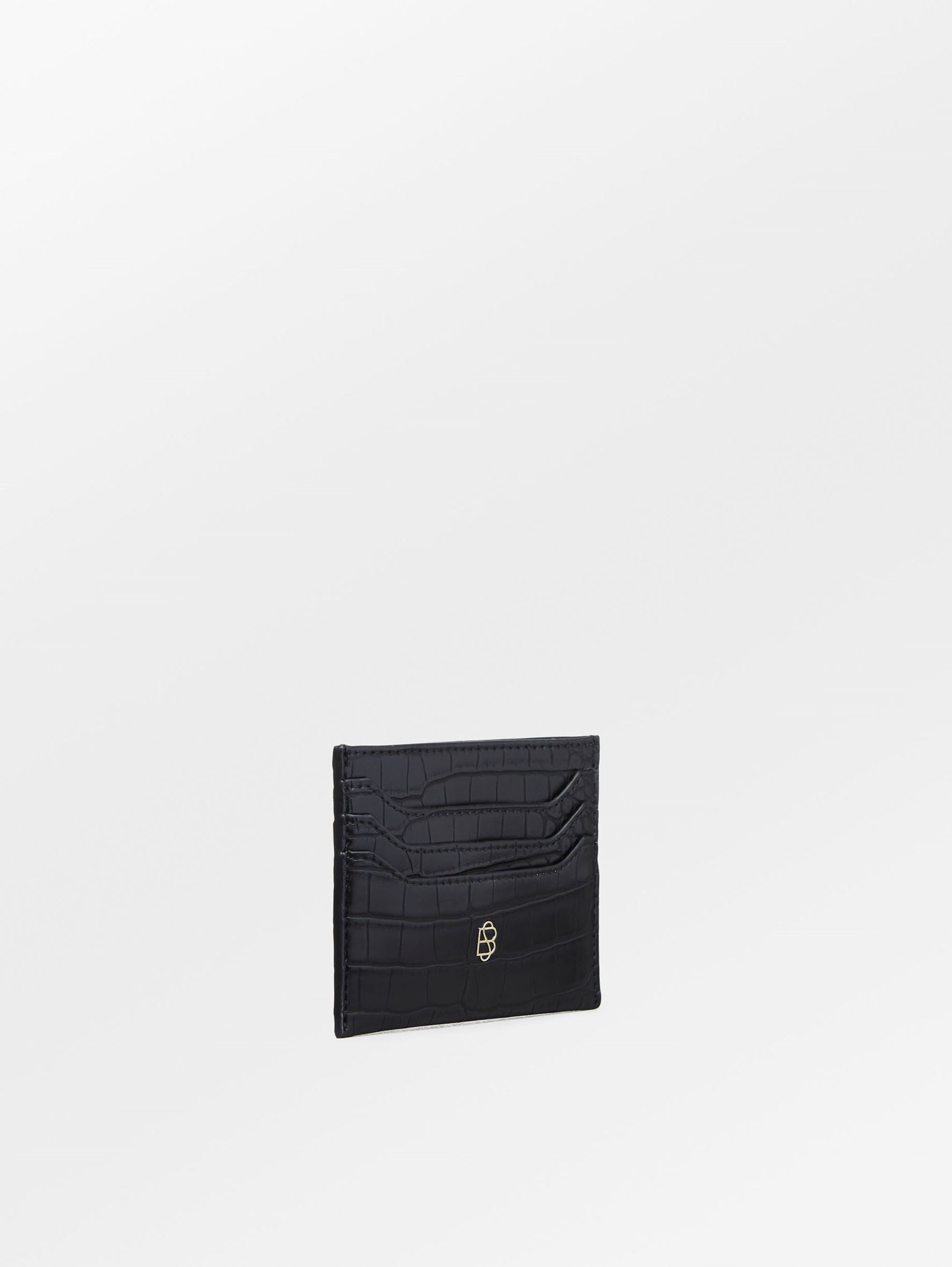 Solid Card Holder - Black OneSize Becksöndergaard.se