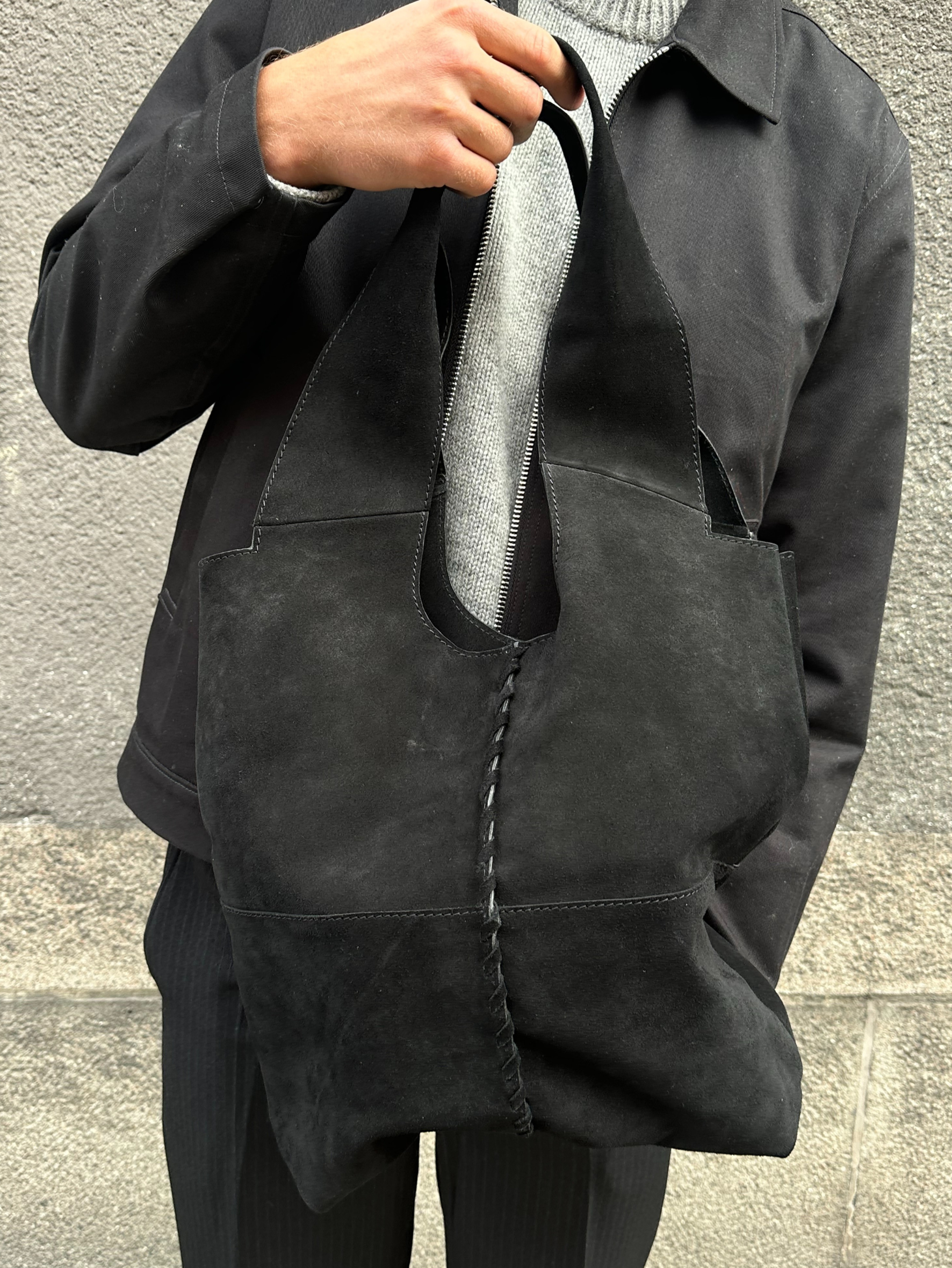 Suede Demi Bag Black OneSize Becksöndergaard.se