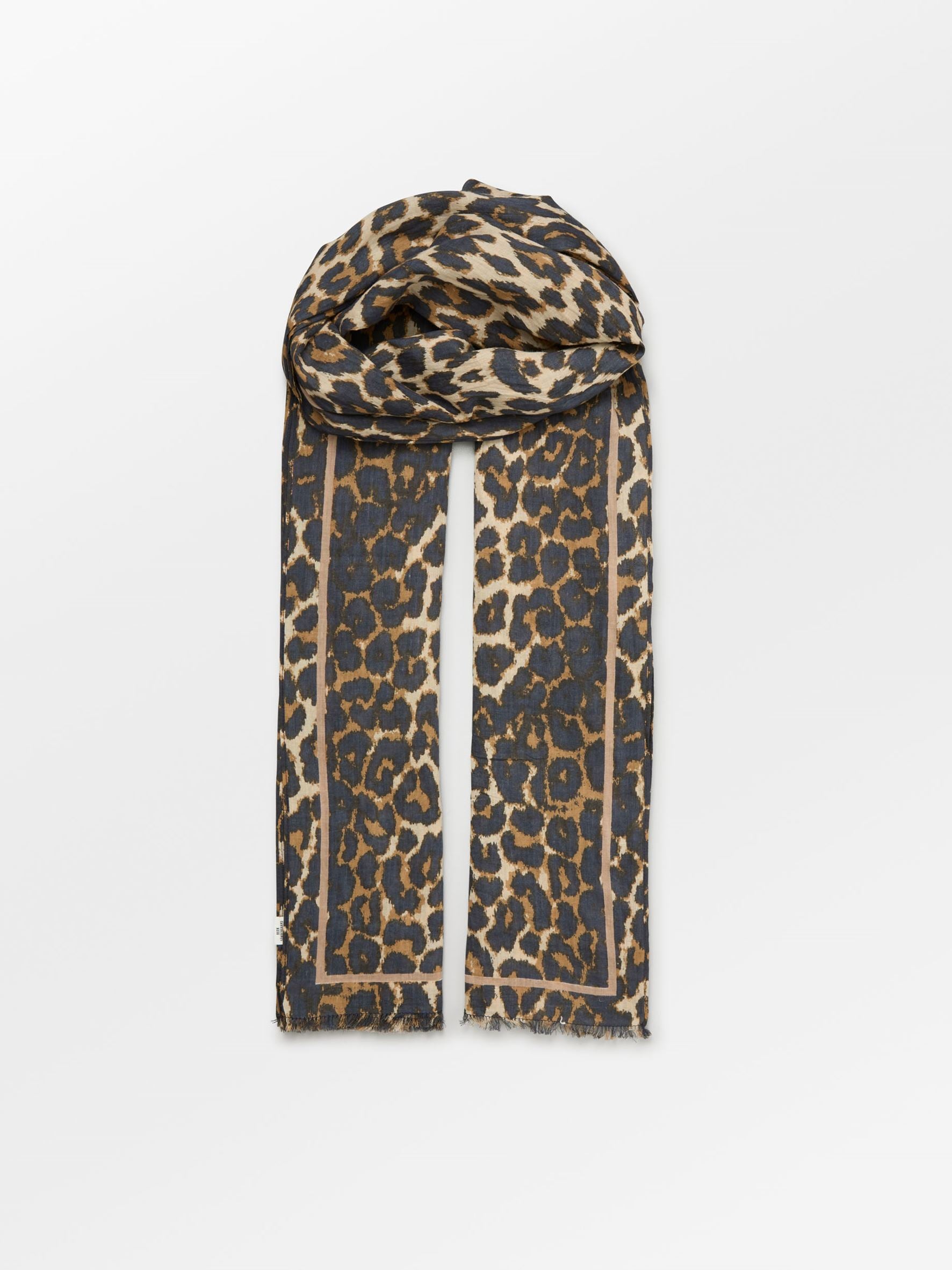 Becksöndergaard, Leopa Long Cotta Scarf - Multi Col., scarves, scarves, gifts