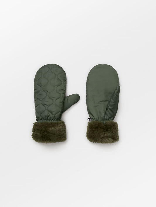 Becksöndergaard, Makara Puff Mittens - Cypress Green, archive, archive, winter accessories, archive, winter accessories, black week, black week