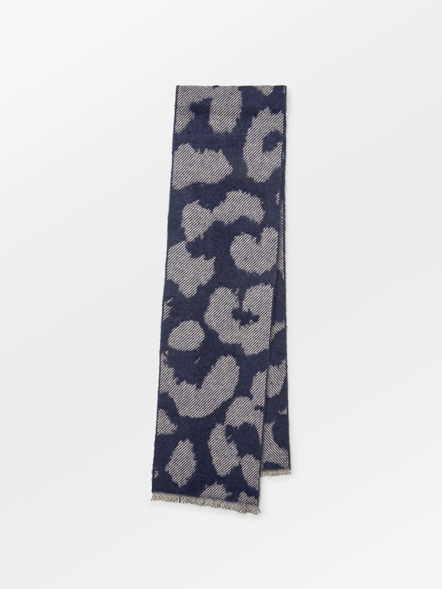 Becksöndergaard, Graphileola Wool Scarf - Naval Academy Blue, scarves, scarves, scarves, winter accessories, winter accessories