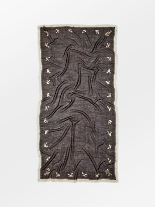 Becksöndergaard, Flostella Siw Scarf - Maroon Brown, scarves, scarves, scarves, winter accessories