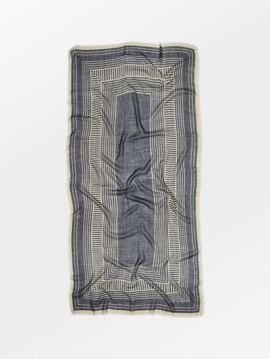 Becksöndergaard, Anniea Woo Scarf - Navy Blue, scarves, scarves