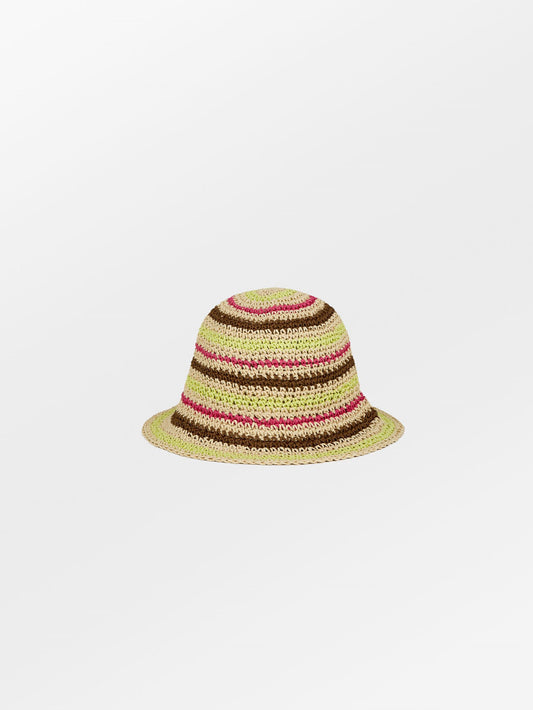 Striped Saverina Straw Hat  Clothing Becksöndergaard.se