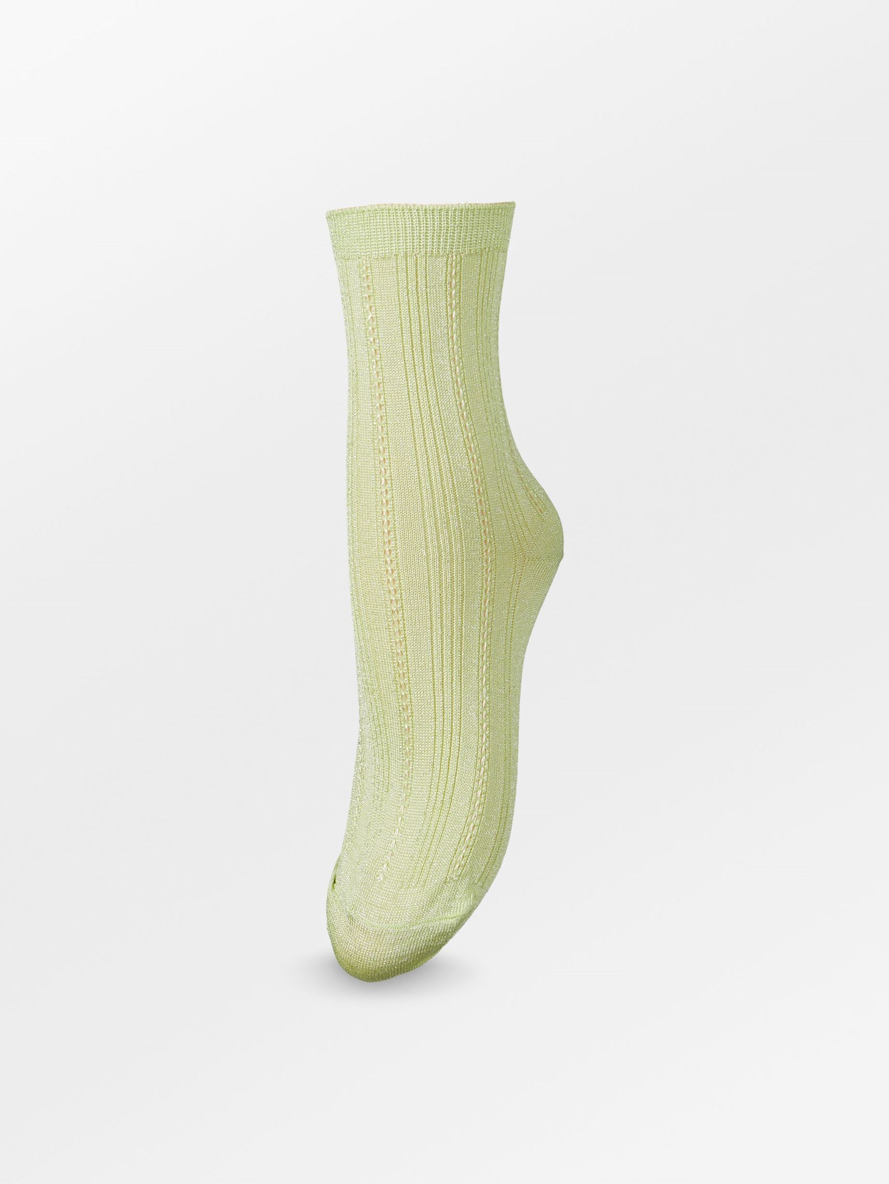 Glitter Drake Sock - Green Limeade Socks Becksöndergaard.se