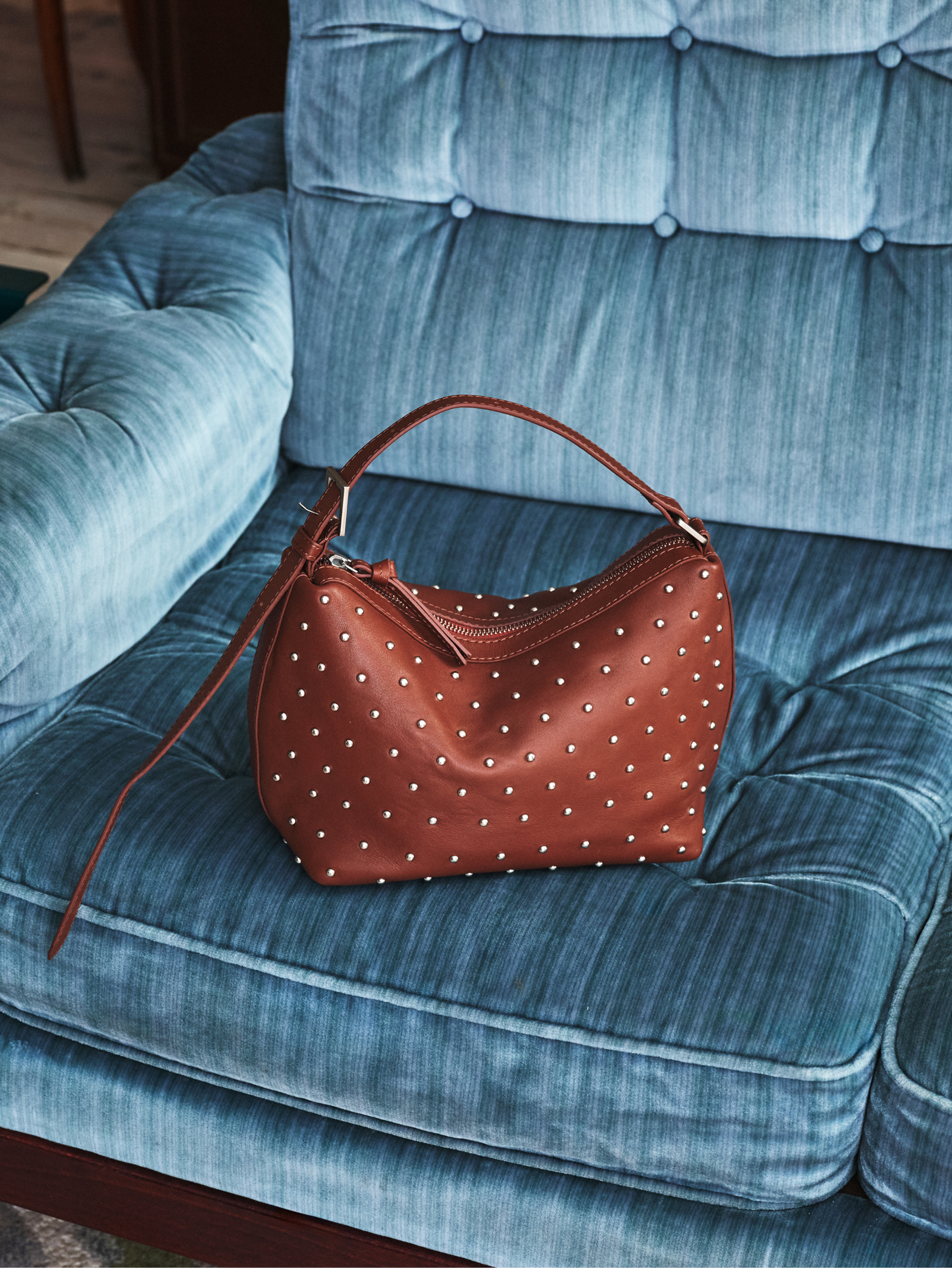 Becksöndergaard, Nappa Stud Ginni Small Bag - Brown Tortoise Shell, bags, bags, bags, bags, bags, bags, gifts, gifts, black week, black week