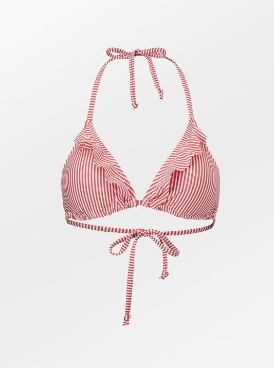 Striba Bel Frill Bikini Top - Spiced Coral Clothing Becksöndergaard.se