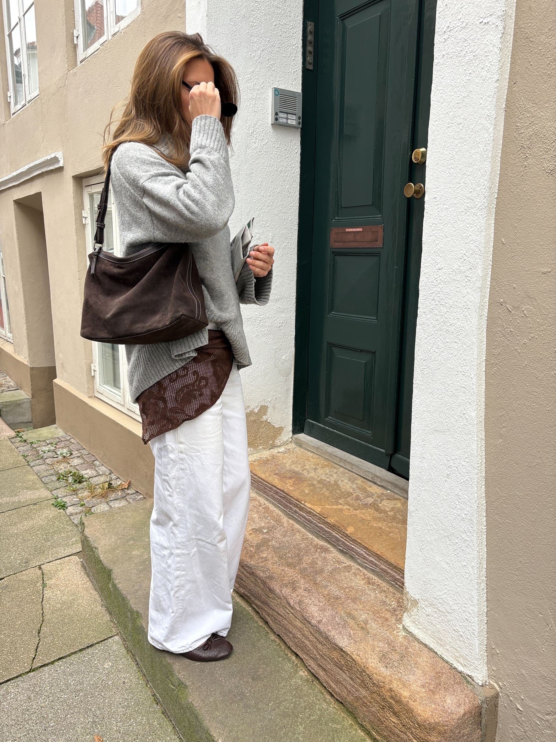 Becksöndergaard, Suede Ginni Medium Bag - Chocolate Torte, bags, bags, bags, bags