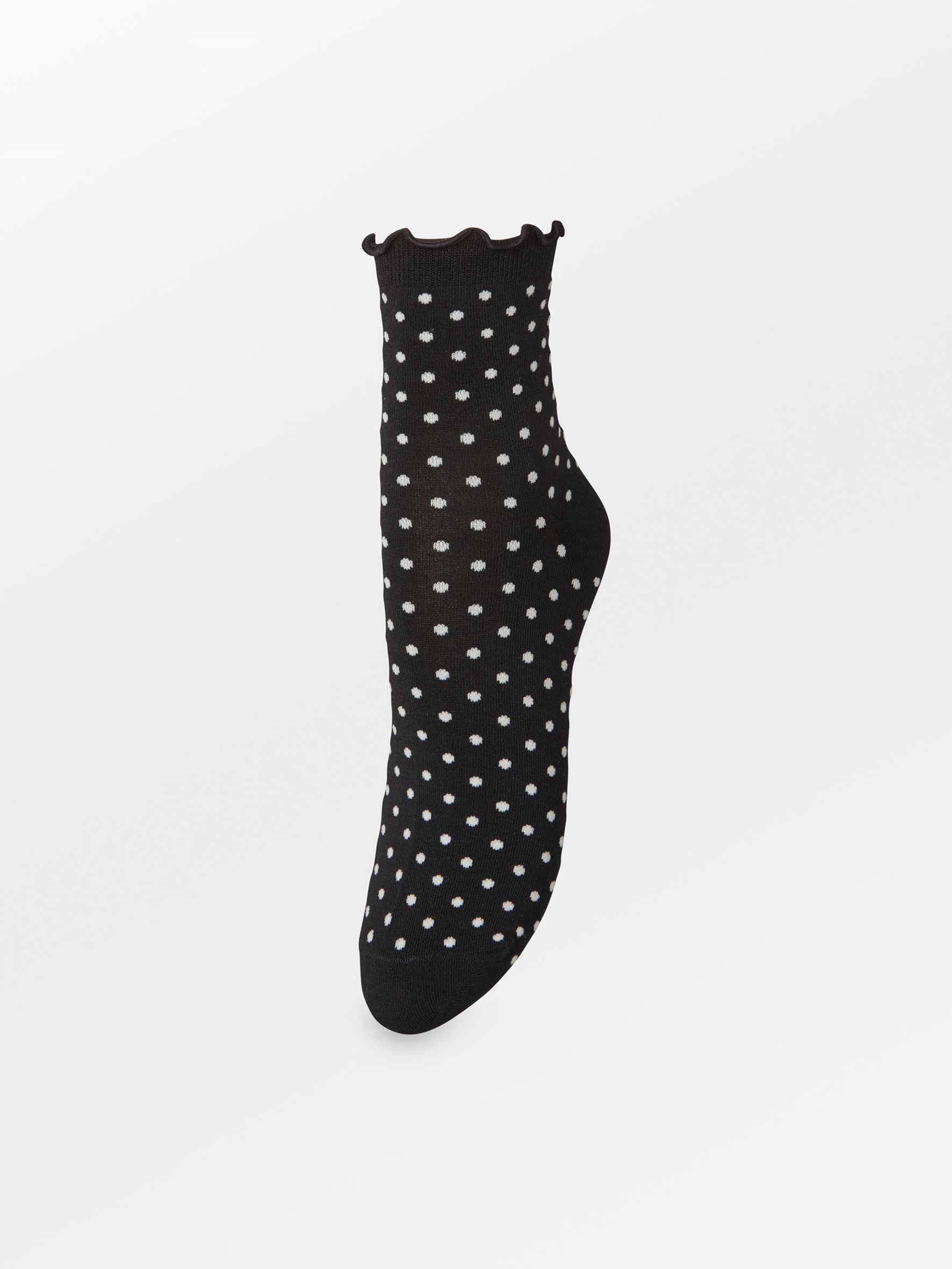 Dotted Frilla Short Sock Socks Becksöndergaard.se