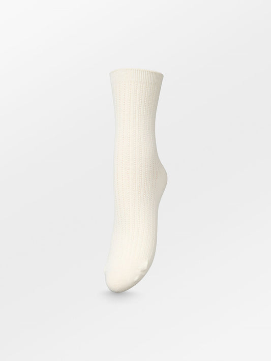 Becksöndergaard, Helga Crochet Sock  - White, socks, socks, noos, black week, black week, noos