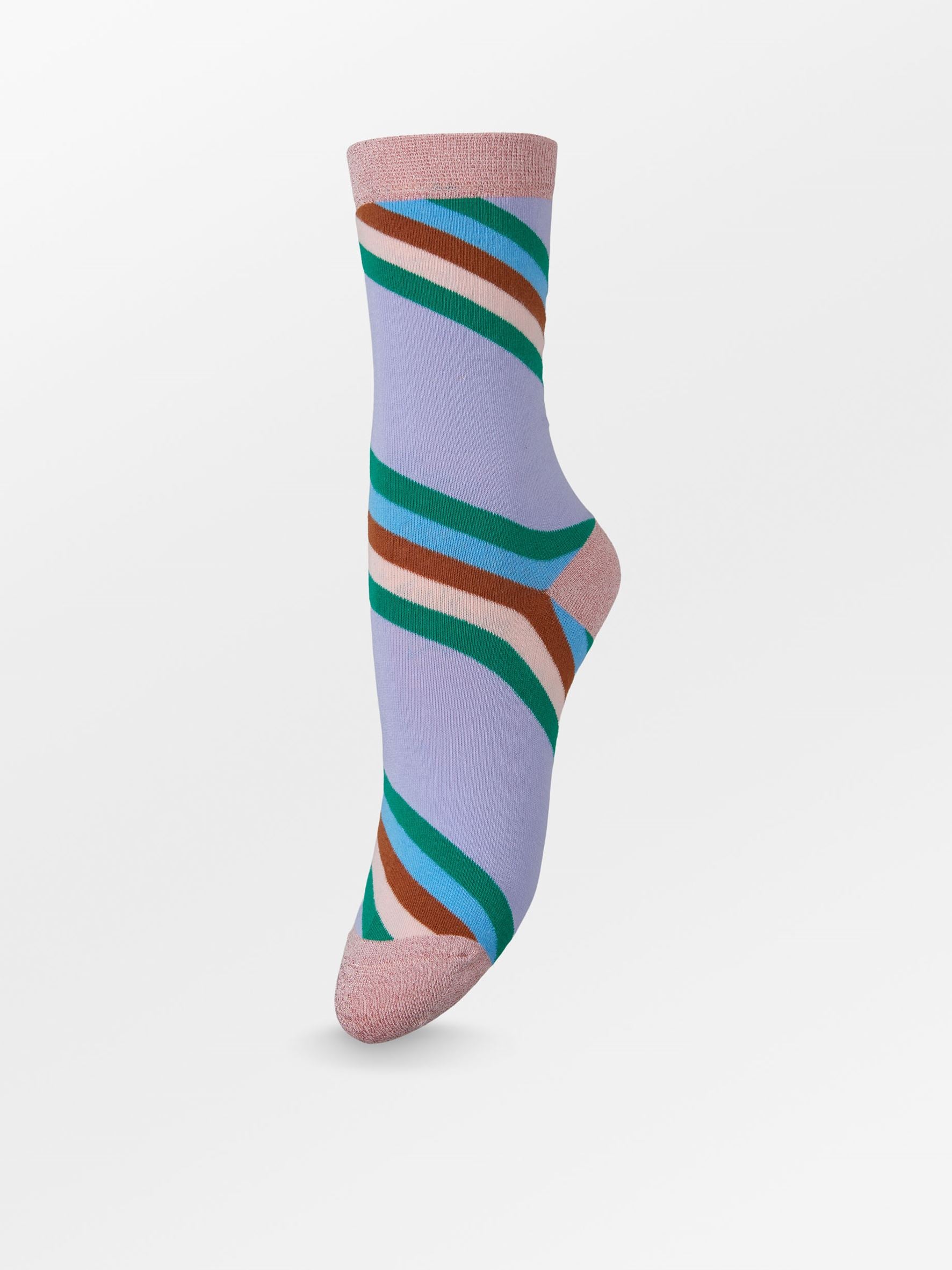 Oblique Striped sock  Socks Becksöndergaard.se