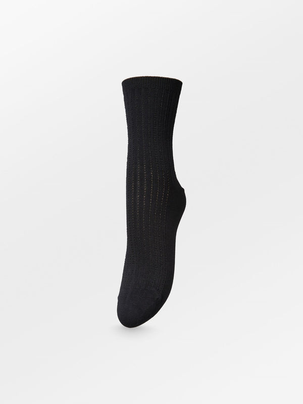 Becksöndergaard, Helga Crochet Sock  - Black, socks, sale, sale, socks