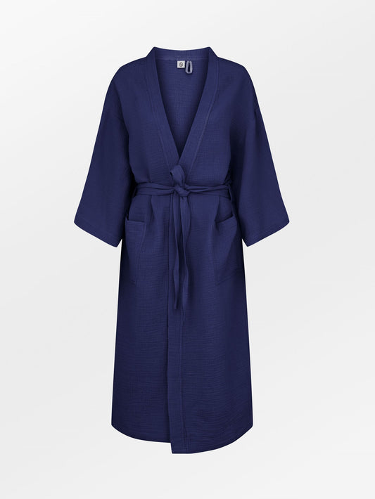 Solid Gauze Luelle Kimono - Navy Blue  Clothing Becksöndergaard.se