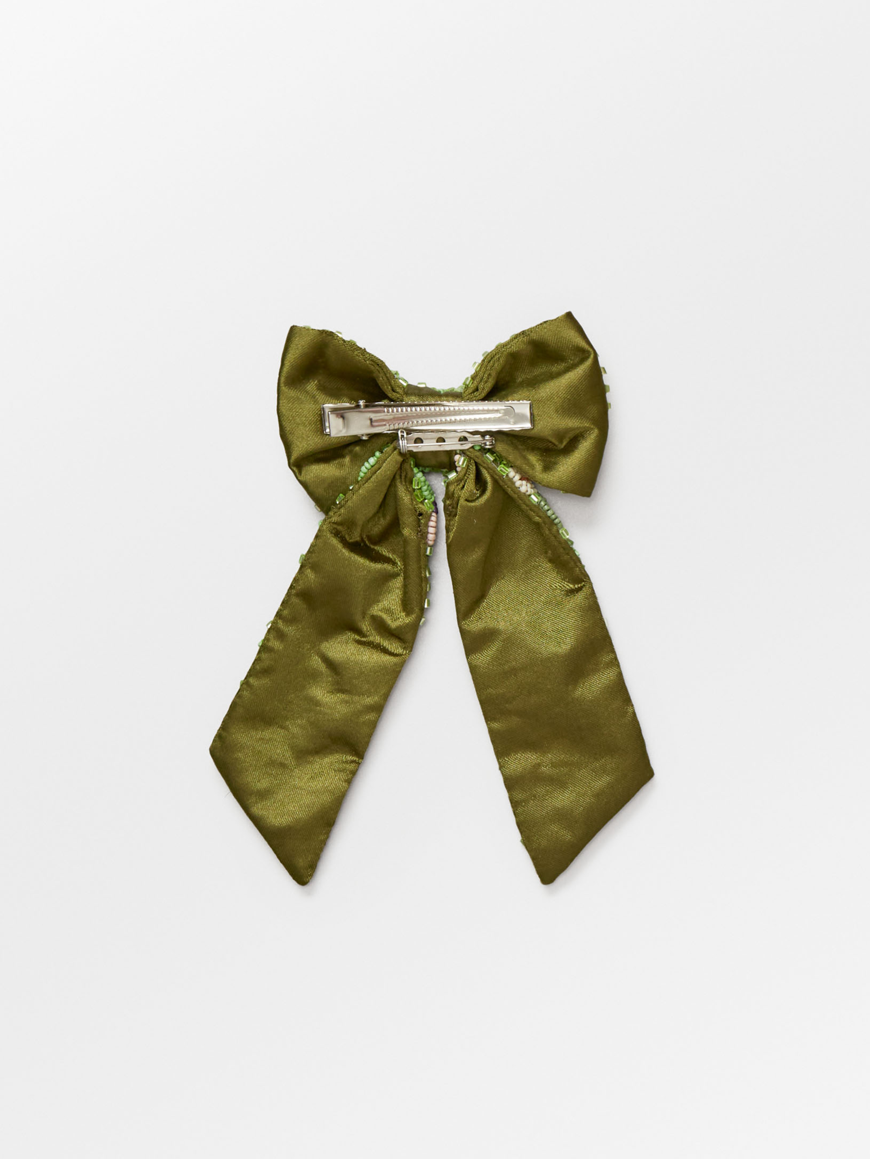 Becksöndergaard, Petulia Beaded Bow Clip - Primrose Green, accessories, accessories