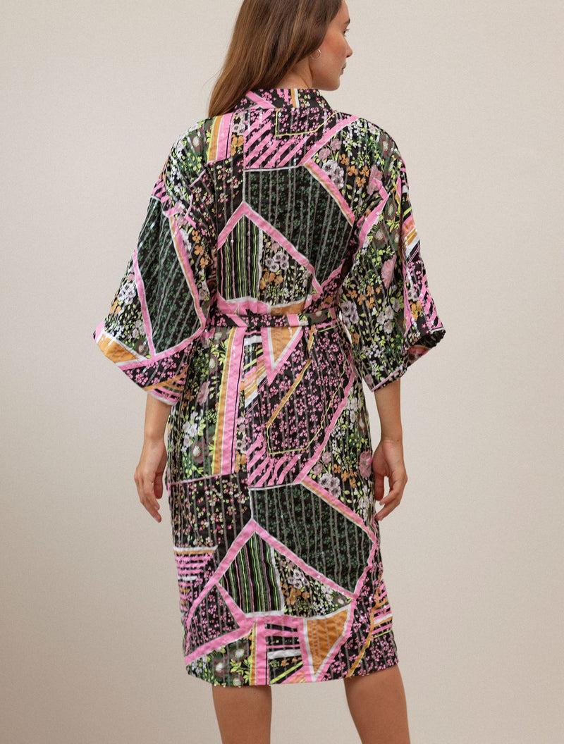 Flowerwhirl Kimono Dress  Clothing Becksöndergaard.se